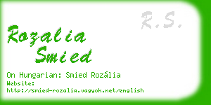 rozalia smied business card